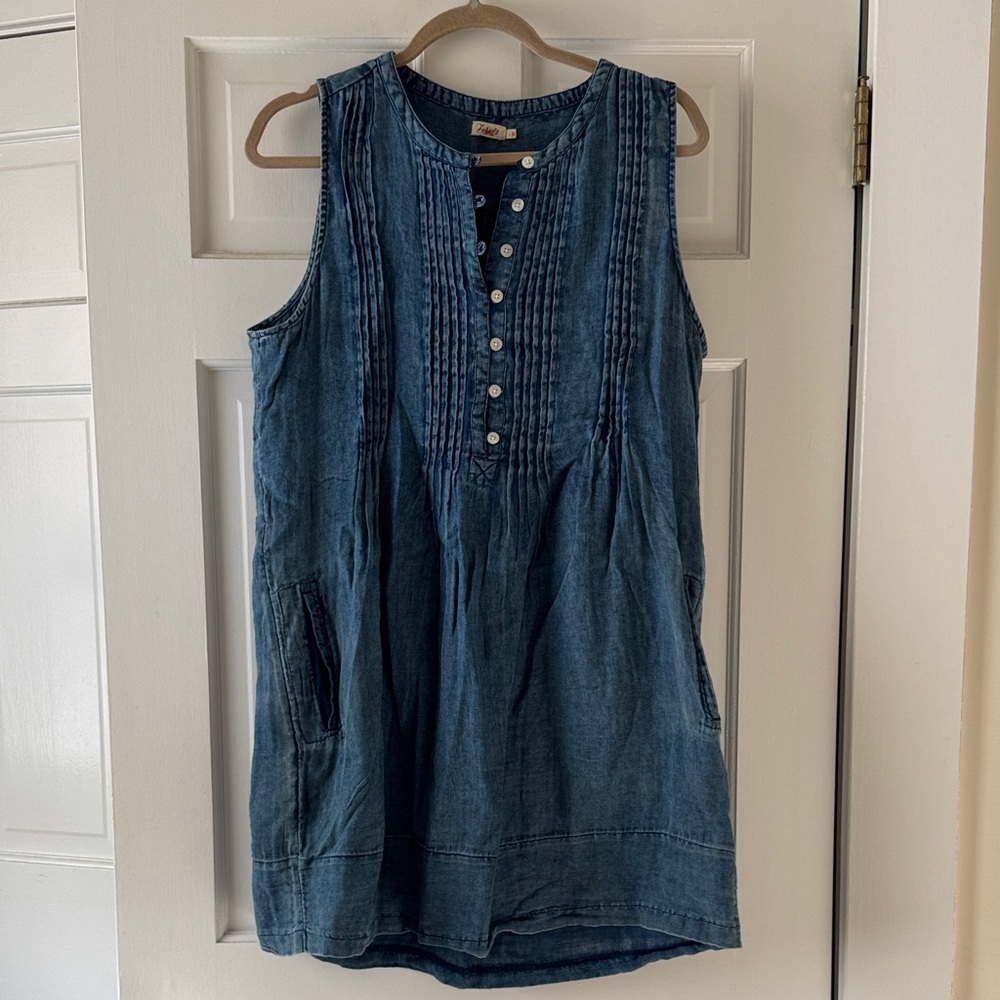 Faherty Blue Mini Dress